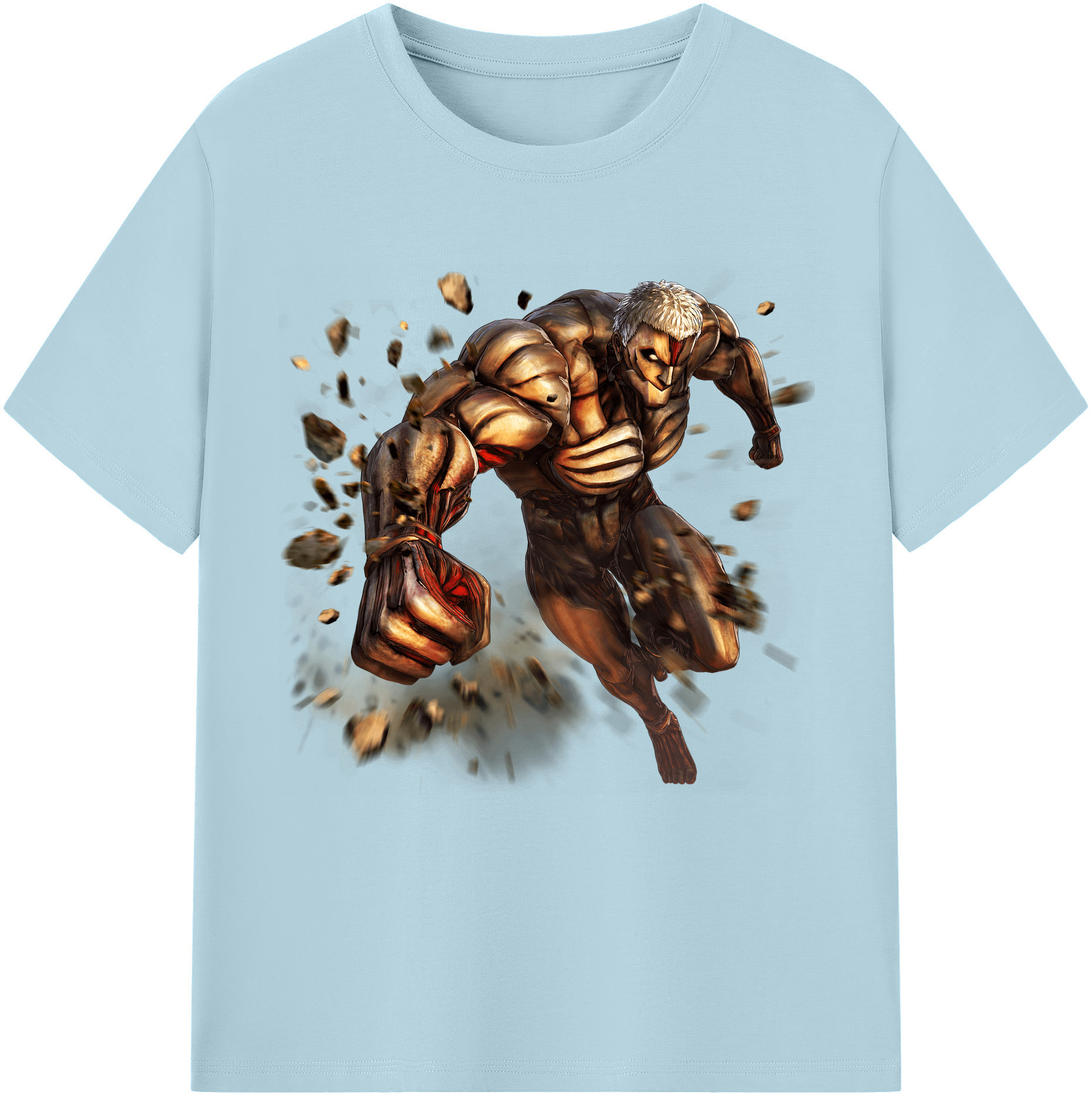 （画像用） 進撃の巨人 Attack on Titan 綿100％半袖Tシャツ（フロントプリント）